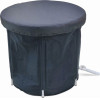 Foldable Portable Inflatable Bathtub 75 x 75 Cm Black OEM