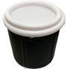 Foldable Portable Inflatable Bathtub 75 x 80 Cm Black OEM