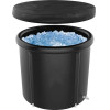 Foldable Portable Inflatable Bathtub 75 x 80 Cm Black OEM