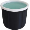 Foldable Portable Inflatable Bathtub 80 x 79 Cm Black OEM