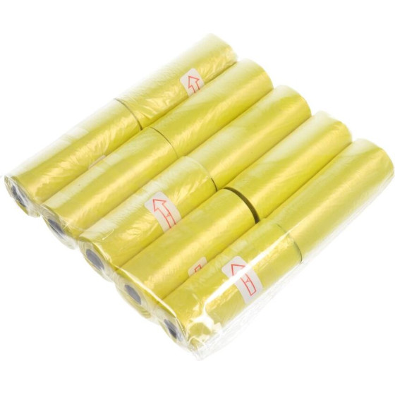 Plastic Bags For Dog Excrement 10 Rolls Yellow OEM