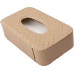 Tissue Box With Strap Beige OEM
