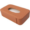 Tissue Box With Strap Brown OEM