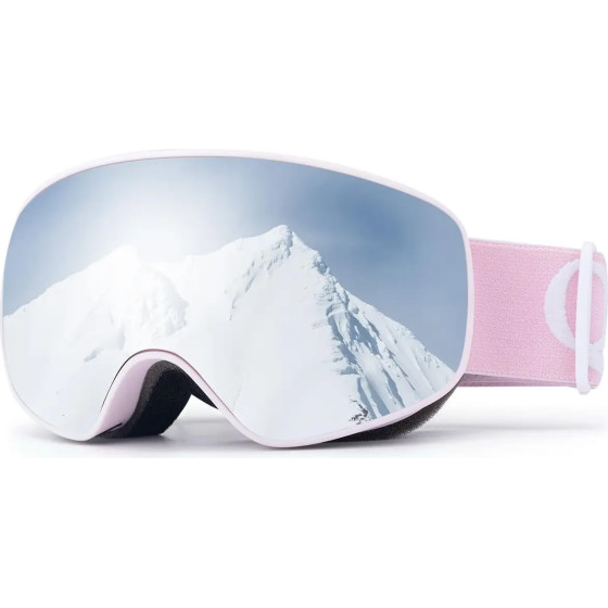 Qunature Pink Children's Skiing Goggles (medium/Large children's version) 9792179596880 - (14130008001)