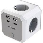 BlitzWolf 8-in-1 Power Cube (4xAc / 2 x USB-A / 2 x USB-C) - (BW-EC2)