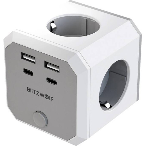 BlitzWolf 8-in-1 Power Cube (4xAc / 2 x USB-A / 2 x USB-C) - (BW-EC2)