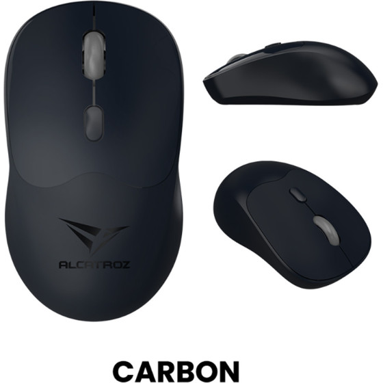 Alcatroz Silent BT5.4 Wireless Mouse Airmouse Duo 6R Carbon - (AMDS6R-CB)