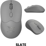 Alcatroz Silent BT5.4 Wireless Mouse Airmouse Duo 6R Slate - (AMDS6R-SL)