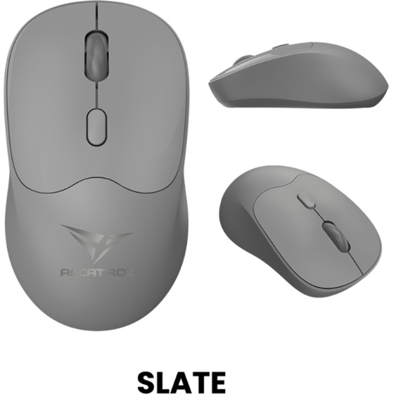 Alcatroz Silent BT5.4 Wireless Mouse Airmouse Duo 6R Slate - (AMDS6R-SL)