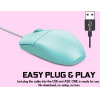 Alcatroz Usb Hr Optical Mouse 1600CPi Asic One Mint - (ASIC1-M)
