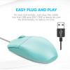 Alcatroz Usb Hr Optical Mouse 1600CPi Asic One Mint - (ASIC1-M)