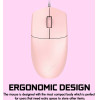 Alcatroz Usb Hr Optical Mouse 1600CPi Asic One Peach - (ASIC1-P)