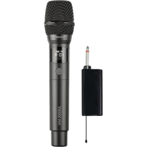 Sonic Gears Sonicgear Professional Uhf Wireless Microphone Wm 3000UL Obsidian - (WM3000UL-O)