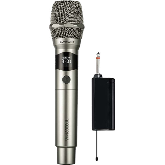 Sonic Gears Sonicgear Professional Uhf Wireless Microphone Wm 3000UL Platinum - (WM3000UL-P)