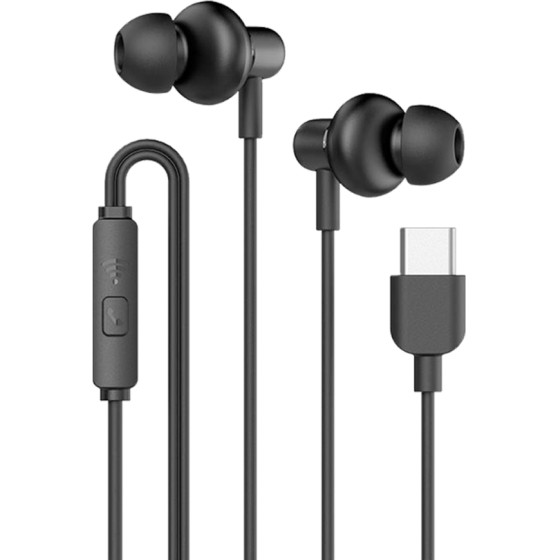 Sonic Gears Sonicgear TYPE-C Earbuds Hyperbass Buds 1 Black - (HB-BUDS1-C-BLK)