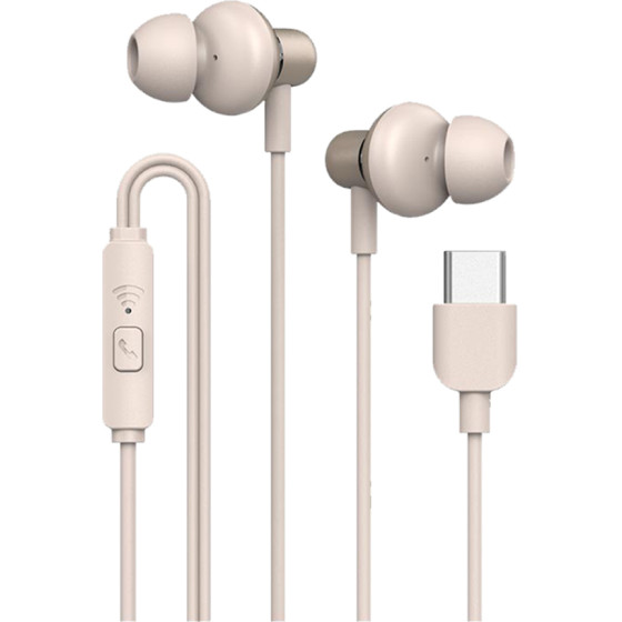 Sonic Gears Sonicgear TYPE-C Earbuds Hyperbass Buds 1 Champagne - (HB-BUDS1-C-CH)