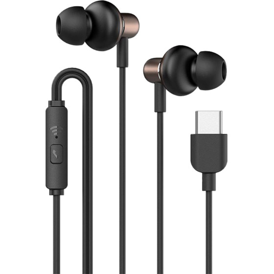 Sonic Gears Sonicgear TYPE-C Earbuds Hyperbass Buds 1 Gun Metal - (HB-BUDS1-C-GM)