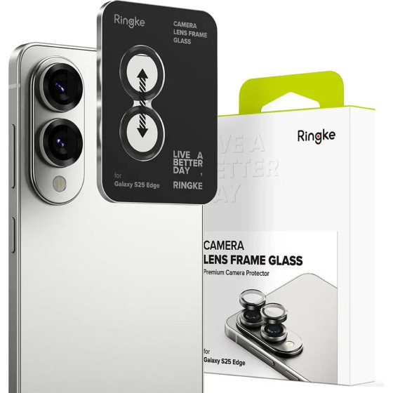 Ringke Tech-Protect Quick Set+ Tempered Glass For Samsung Galaxy S25 Edge - Clear - (27748-0)