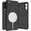 Tech-Protect Liquid Silicone Magsafe Case For Samsung Galaxy S25 Edge - Black - (27761-0)