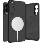 Tech-Protect Liquid Silicone Magsafe Case For Samsung Galaxy S25 Edge - Black - (27761-0)