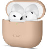 Tech-Protect Silicone Case For Apple Airpods 4 - Beige - (27729-0)