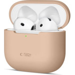 Tech-Protect Silicone Case For Apple Airpods 4 - Beige - (27729-0)