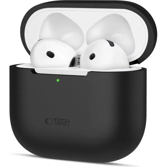 Tech-Protect Silicone Case For Apple Airpods 4 - Black - (27728-0)
