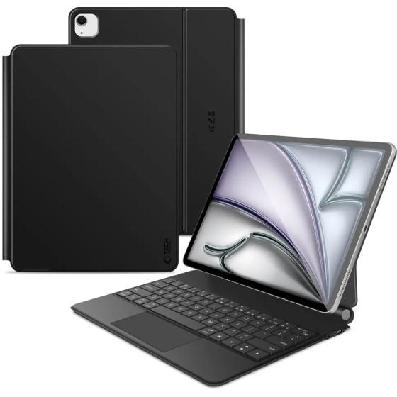 Tech-Protect Smartcase Magnetic With Keyboard For Ipad Pro 12.9'' 2020 / 2021 / 2022 / Ipad Air 13'' 2024 / 2025 - Black - (27727-0)