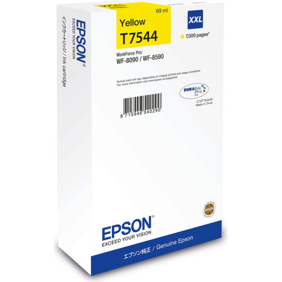 Ink Epson T75444N Yellow With Pigment Ink -Size Xxl - (C13T75444N)