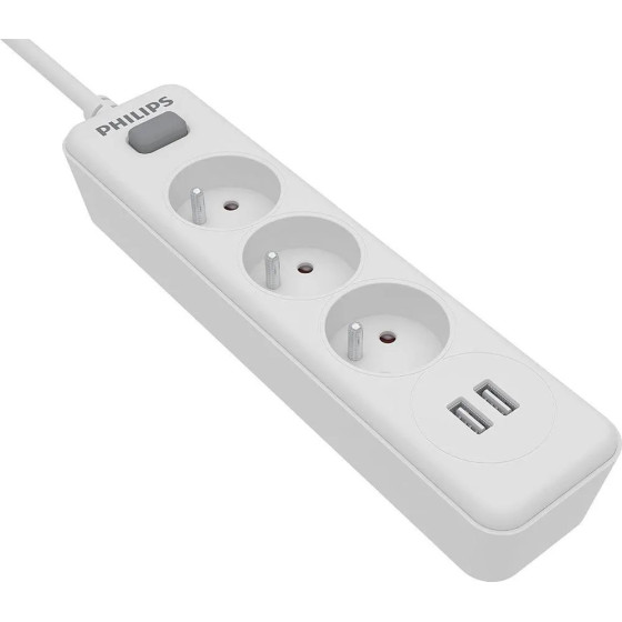 Philips ��������� �� 3 ����� ��������� ����� �������� On/Off ��� 2 ����� Usb ������� 2m ����� - (SPN3032WA/19)