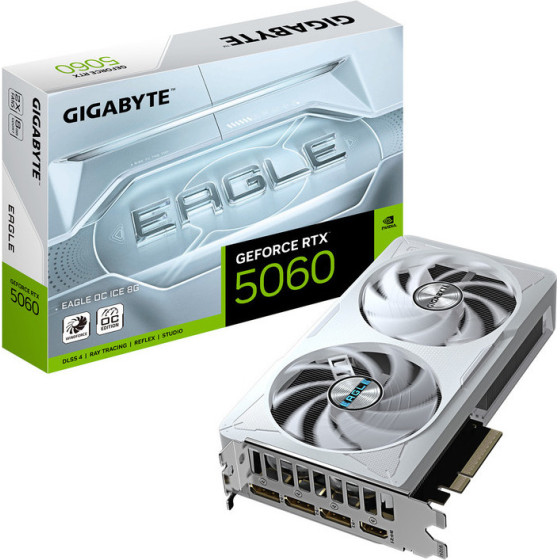 Gigabyte Vga GV-N5060EAgleoc ICE-8GD, 8GB, GDDR7 - (9VN5060EOI-00-G10)