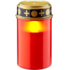 Led Grave Candle, red