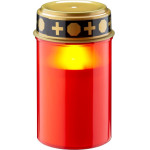 Led Grave Candle, red