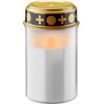 Led Grave Candle, white