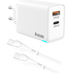 iNOS ��������� �������� ������� �������� �� ����� Usb C Gan Pd Qc 3.0 45W & Usb C ������� 1m ����� - (INOSCH-010305-0203)