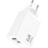 iNOS ��������� �������� ������� �������� �� ����� Usb C Gan Pd Qc 3.0 45W & Usb C ������� 1m ����� - (INOSCH-010305-0203)