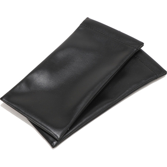 Techsuit - (2 pack) Glasses Case (ETS2) - Slim Design, 180 x 90mm - Black