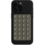 Techsuit - Phone Holder (SC-PAD) - Suction Pad For Selfies, Silicone, Adhesive Mount, Rectangular Shape - Light Grey