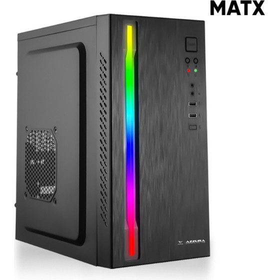 Alcatroz Matx Pc Case Azzura Compacto Pro 1 Rgb Black - (COMPACTO-PRO1-RGB)