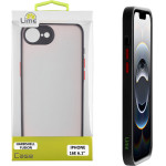 Lime Successories Lime ���� Iphone 16E 6.1'' Hardshell Fusion Full Camera Protection Black With Red KEYS