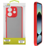 Lime Successories Lime ���� Xiaomi Redmi Note 14 4G 6.67'' Hardshell Fusion Full Camera Protection Red With Black KEYS