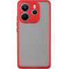 Lime Successories Lime ���� Xiaomi Redmi Note 14 4G 6.67'' Hardshell Fusion Full Camera Protection Red With Black KEYS