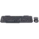 Gembird Keyboard + Membrane Mouse Set ( Usb 2.0; (Us); Black; Optical) - (KBS-WM-02)