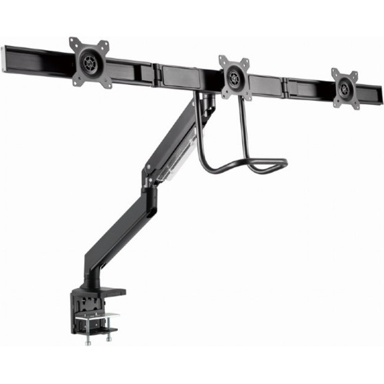Gembird Desk Mounted Adjustable Monitor Arm For 3 Monitors Black - (MA-DA3-03)
