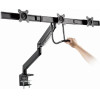 Gembird Desk Mounted Adjustable Monitor Arm For 3 Monitors Black - (MA-DA3-03)