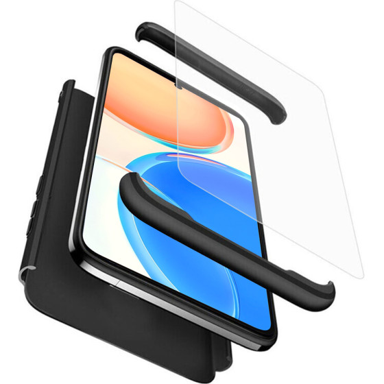 GKK - 360 Case + Screen Protector - Honor X8 4G - Black