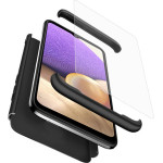 GKK - 360 Case + Screen Protector - Samsung Galaxy A32 5G - Black