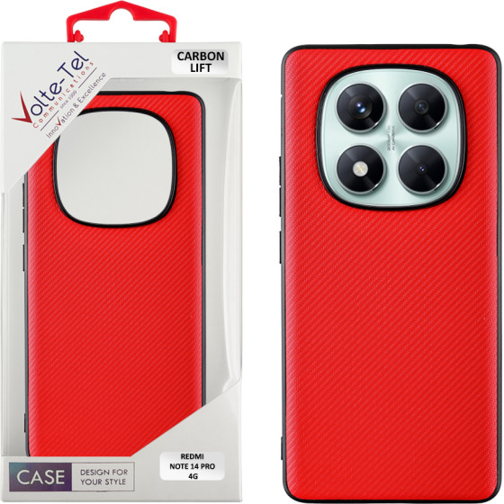 Volte-Tel ���� Xiaomi Redmi Note 14 Pro 4G 6.67'' Carbon Lift Camera Guard RED