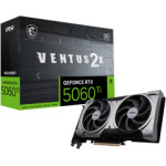 MSI Vga PCI-E Nvidia Gf Rtx 5060 Ti 16G Ventus 2X Oc PLUS, 16GB/128BIT, GDDR7, HDMI/3xDP, Dual FAN, 2 Slot FANSINK, 3YW.