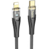 Hoco Cable Type C To Lightning Pd 27W U121 1,2 m Black transparent